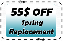 55$ garage door spring replacement